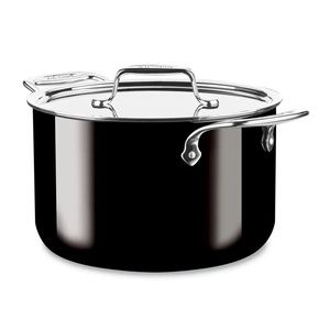 NEW IN BOX All-Clad FUSIONTEC Ceramic with Steel Core Stockpot 7 quart Onyx